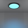 6-Z Plafonnier Luminaires Eglo LED Noir, Changeur de couleurs