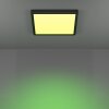 6-Z Plafonnier Luminaires Eglo LED Noir, Changeur de couleurs