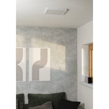 6-Z Plafonnier Luminaires Eglo LED Blanc, Changeur de couleurs