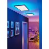 ROVITO-Z Plafonnier Luminaires Eglo LED Noir, Changeur de couleurs