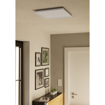 ROVITO-Z Plafonnier Luminaires Eglo LED Blanc, Changeur de couleurs