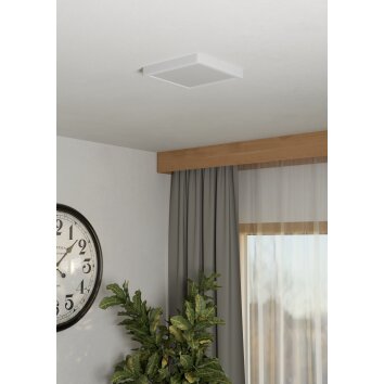 6-Z Plafonnier Luminaires Eglo LED Blanc, Changeur de couleurs