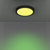 6-Z Plafonnier Luminaires Eglo LED Noir, Changeur de couleurs