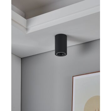 CAROSSO-Z Plafonnier Luminaires Eglo LED Noir