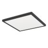 ROVITO-Z Plafonnier Luminaires Eglo LED Noir, Changeur de couleurs