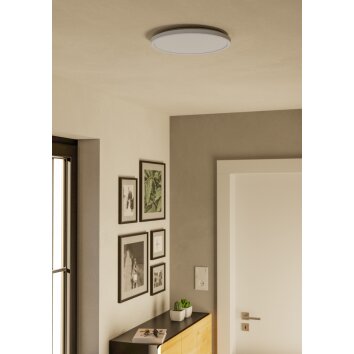 ROVITO-Z Plafonnier Luminaires Eglo LED Blanc, Changeur de couleurs