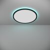 ROVITO-Z Plafonnier Luminaires Eglo LED Noir, Changeur de couleurs