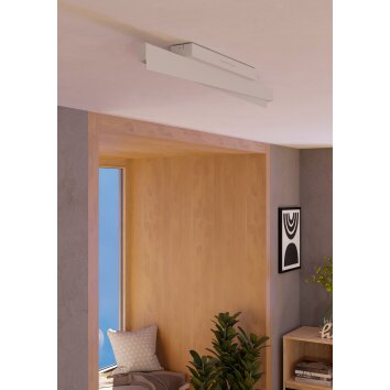 BOLOGNANO-Z Plafonnier Luminaires Eglo LED Gris, Changeur de couleurs