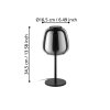 ALFERO-Z Lampe à poser Luminaires Eglo LED Noir, Changeur de couleurs