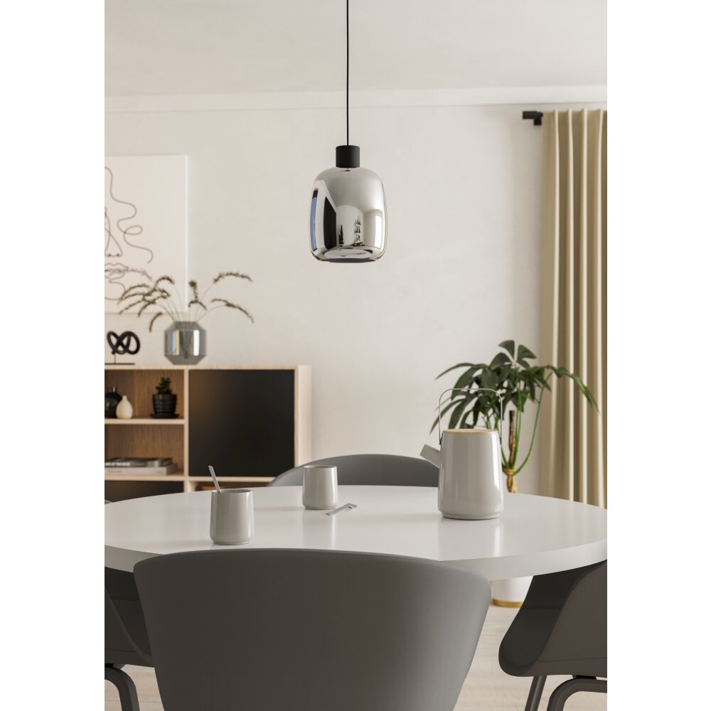 MOLOCHIO-Z Suspension Luminaires Eglo LED Noir, Changeur de couleurs main product photo