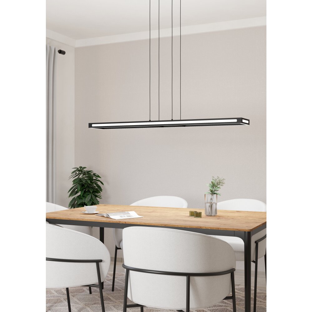 SALVILANAS-Z Suspension Luminaires Eglo LED Noir main product photo
