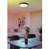 GALLIZZI-Z Plafonnier Luminaires Eglo LED Noir, Changeur de couleurs