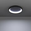 LORETELLO-Z Plafonnier Luminaires Eglo LED Noir, Changeur de couleurs