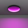 LORETELLO-Z Plafonnier Luminaires Eglo LED Noir, Changeur de couleurs