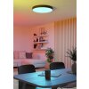 GALLIZZI-Z Plafonnier Luminaires Eglo LED Noir, Changeur de couleurs