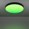 GALLIZZI-Z Plafonnier Luminaires Eglo LED Noir, Changeur de couleurs