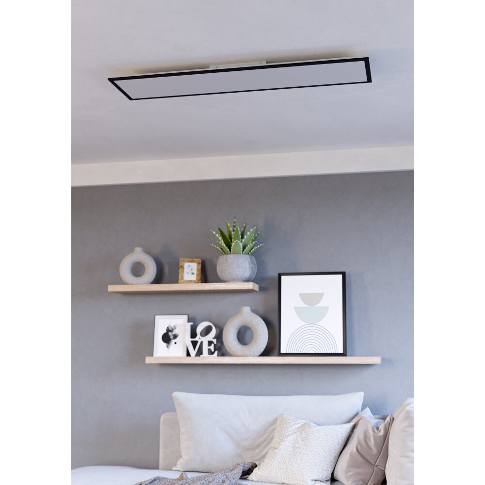 MORADILLO-Z Plafonnier Luminaires Eglo LED Noir, Changeur de couleurs main product photo
