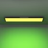 MORADILLO-Z Plafonnier Luminaires Eglo LED Noir, Changeur de couleurs