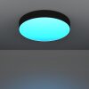 GALLIZZI-Z Plafonnier Luminaires Eglo LED Noir, Changeur de couleurs