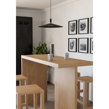 CONOMAVILLA-Z Suspension Luminaires Eglo LED Noir, Changeur de couleurs