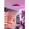 LORETELLO-Z Plafonnier Luminaires Eglo LED Noir, Changeur de couleurs