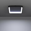 LORETELLO-Z Plafonnier Luminaires Eglo LED Noir, Changeur de couleurs