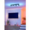 MELITELLO-Z Plafonnier, Spot de plafond Luminaires Eglo LED Noir, Changeur de couleurs