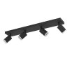 MELITELLO-Z Plafonnier, Spot de plafond Luminaires Eglo LED Noir, Changeur de couleurs