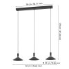 CONOMAVILLA-Z Suspension Luminaires Eglo LED Noir, Changeur de couleurs