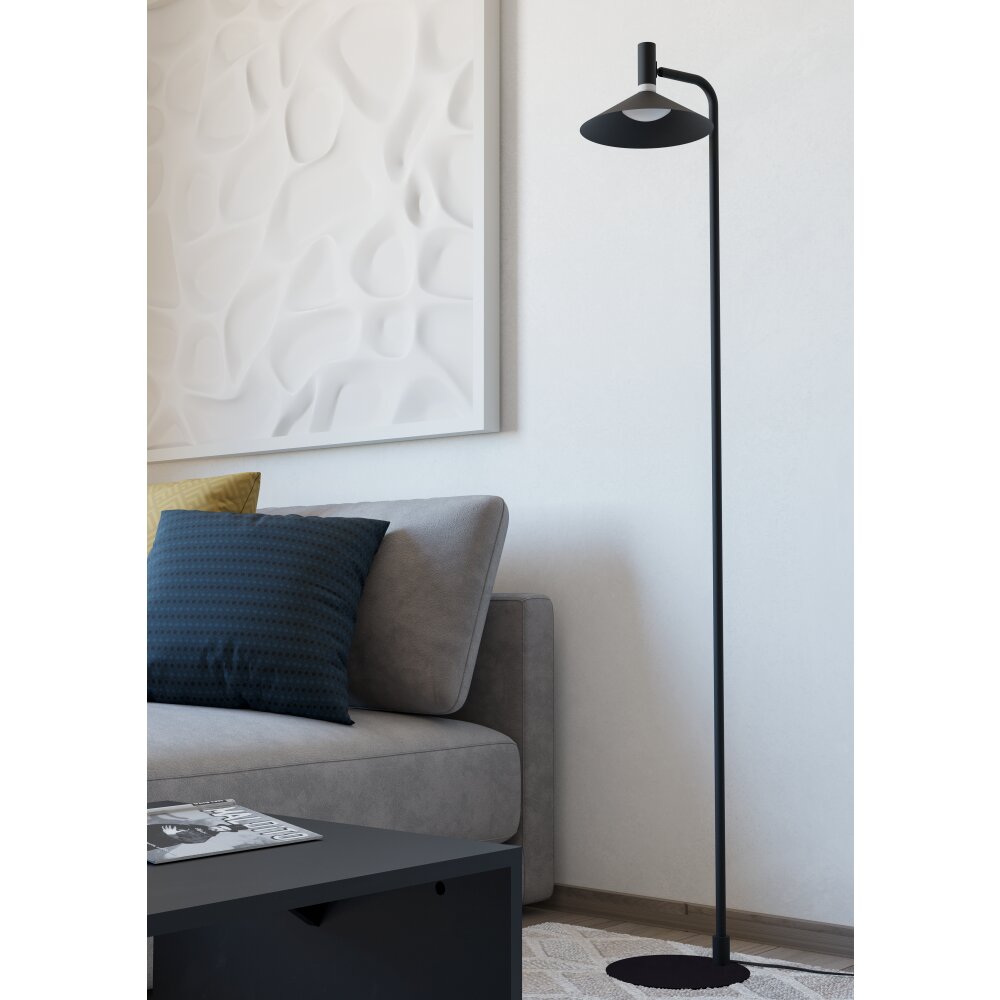 CONOMAVILLA-Z Lampadaire Luminaires Eglo LED Noir, Changeur de couleurs main product photo