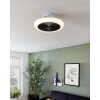 mit Ventilateur de plafond lumineux Luminaires Eglo LED Noir, Blanc, Télécommandes