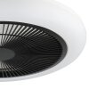 mit Ventilateur de plafond lumineux Luminaires Eglo LED Noir, Blanc, Télécommandes