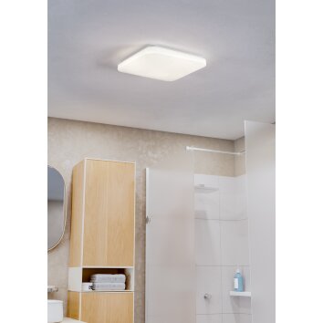 FRANIA-IP Plafonnier Luminaires Eglo LED Blanc, Changeur de couleurs