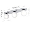 CASTROVIDO Plafonnier, Applique murale / Plafonnier Luminaires Eglo LED Chrome