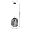 ROMAZZINA Suspension Luminaires Eglo Noir
