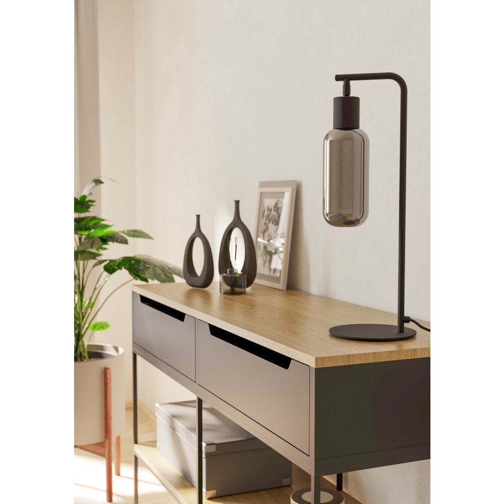 MAIONE Lampe à poser Luminaires Eglo Noir main product photo