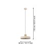 VALDIOLA Suspension Luminaires Eglo Laiton, Sable