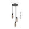 MAIONE Suspension Luminaires Eglo Noir