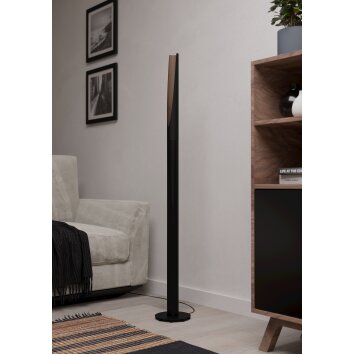 BARBOTTO Lampadaire Luminaires Eglo LED Brun, Noir