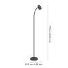CARLO Lampadaire Luminaires Eglo Noir