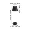 CABOZO Lampe à poser Luminaires Eglo LED Noir