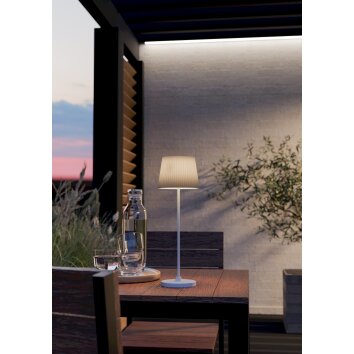 LEONERO Lampe à poser Luminaires Eglo LED Blanc, Télécommandes