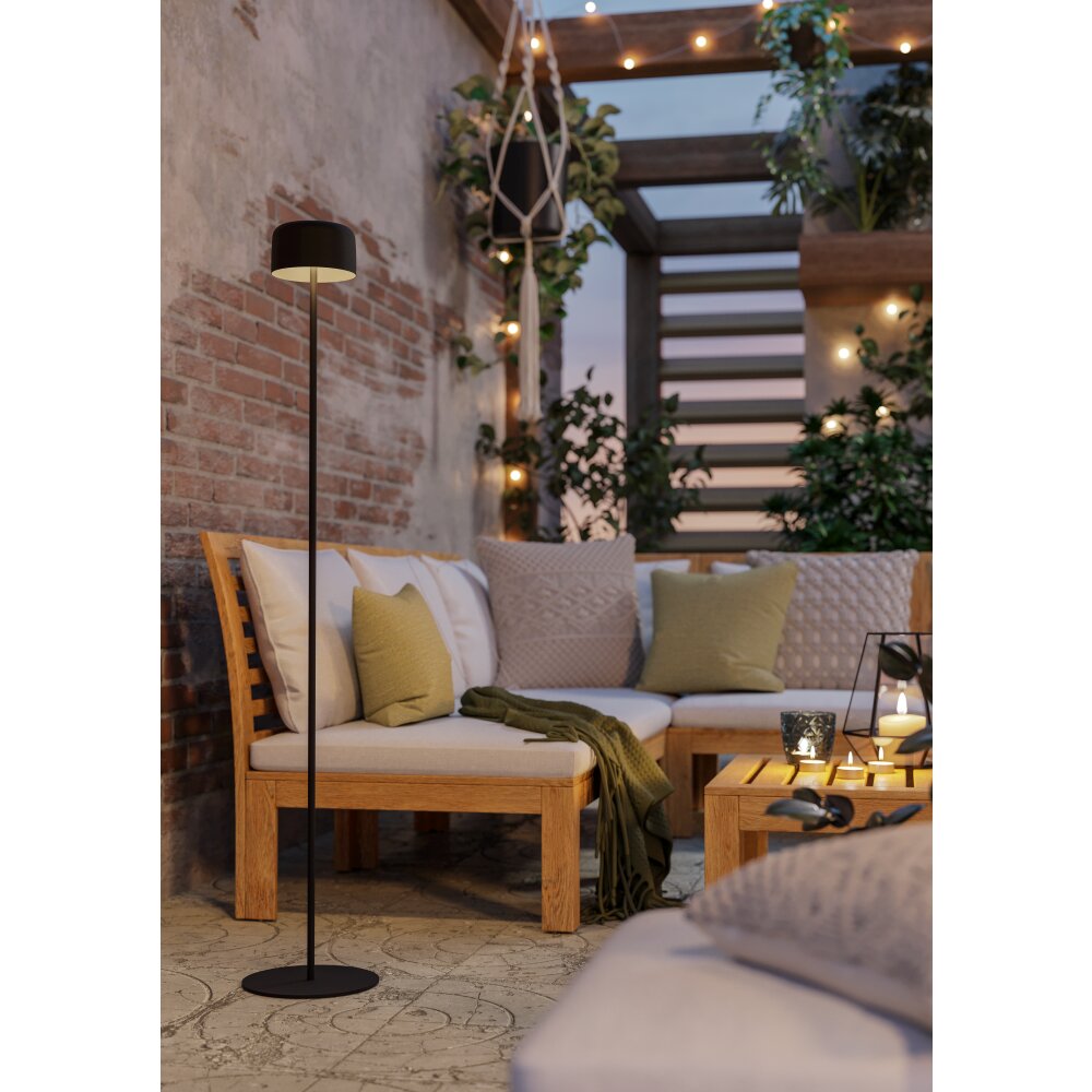 ROCCANOVA-L Lampadaire Luminaires Eglo LED Noir main product photo