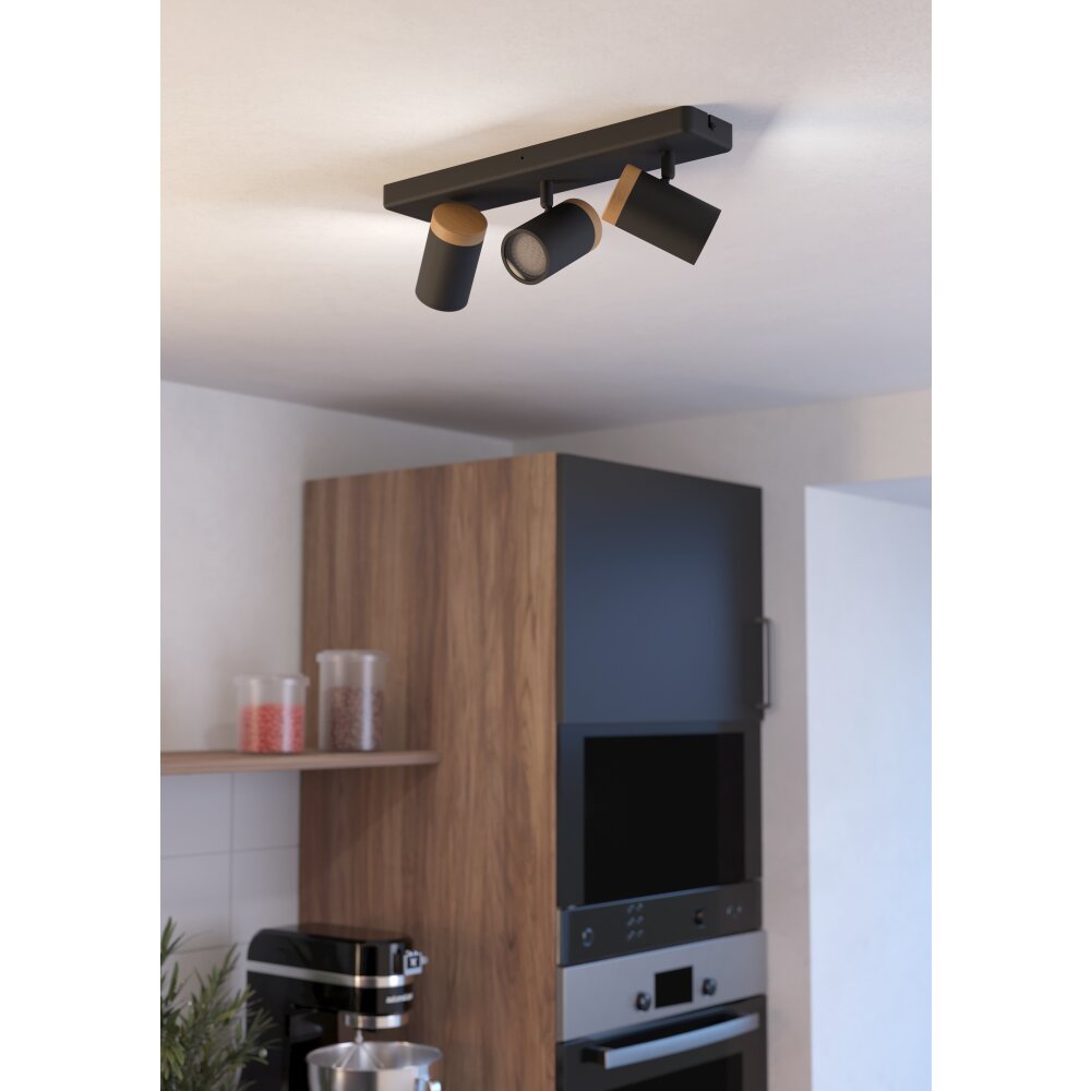 CONSUMA Plafonnier, Spot de plafond Luminaires Eglo Brun, Noir main product photo