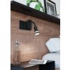 PARRINI Lampe à prise électrique Luminaires Eglo LED Noir