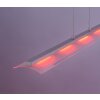 Suspension Leuchten Direkt LOLAsmart-NELE LED Nickel mat, 5 lumières, Télécommandes, Changeur de couleurs