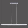 Suspension Leuchten Direkt LOLAsmart-NELE LED Nickel mat, 5 lumières, Télécommandes, Changeur de couleurs