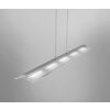 Suspension Leuchten Direkt LOLAsmart-NELE LED Nickel mat, 5 lumières, Télécommandes, Changeur de couleurs