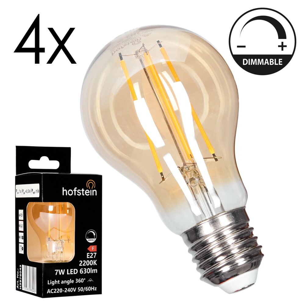 E27 LED 7 Watt blanc chaud dimmable 730 Lumen main product photo