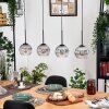 Koyoto Suspension, Boule lumineuse, Suspension Écru, Noir, 4 lumières